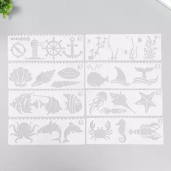 Трафарет с фигурным краем