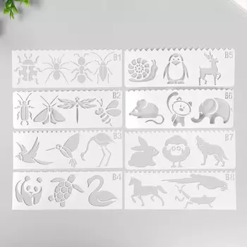 Трафарет с фигурным краем