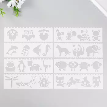 Трафарет с фигурным краем