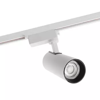 Трековый светильник, luazon lighting, ltl-006,24 deg,20 w,1400 lm,4000k, дневн.бел.корпус бел