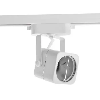 Трековый светильник luazon lighting под лампу gu10, квадратный, корпус белый