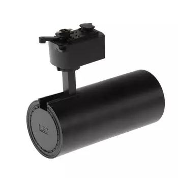 Трековый светильник luazon lighting, tsl-013, 30 вт, 2100 лм, 2800k, черный, свечение теплое белое