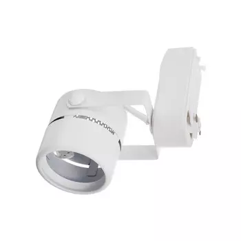 Трековый светильник под лампу gu5.3, круглый, белый