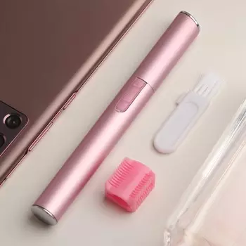 Триммер luazon lep-05, для бровей, 1хааа (не в комплекте), розовый