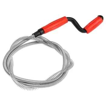 Трос сантехнический zein, оцинкованный, с вращающейся ручкой, d=9 мм, l=1.5 м