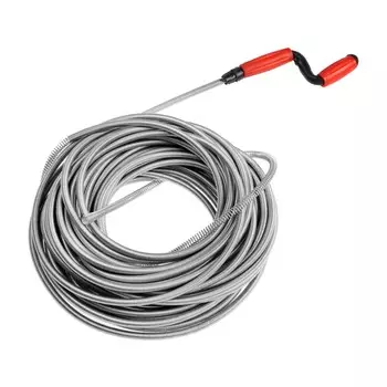 Трос сантехнический zein engr, оцинкованный, с вращающейся ручкой, d=9 мм, l=20 м