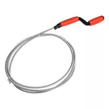 Трос сантехнический zein, оцинкованный, с вращающейся ручкой, d=6 мм, l=2.5 м