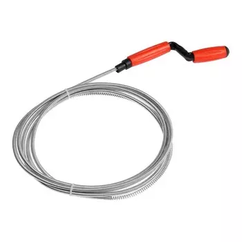 Трос сантехнический zein, оцинкованный, с вращающейся ручкой, d=6 мм, l=3.5 м