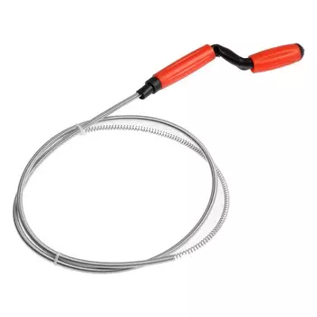 Трос сантехнический zein, оцинкованный, с вращающейся ручкой, d=6 мм, l=1.5 м