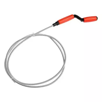 Трос сантехнический zein, оцинкованный, с вращающейся ручкой, d=6 мм, l=2 м