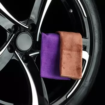 Тряпка для мытья авто, grand caratt, микрофибра, 350 г/м, 2525 см, набор 2 шт