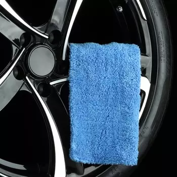 Тряпка для мытья авто, grand caratt, плюшевая, 2040 см, синяя