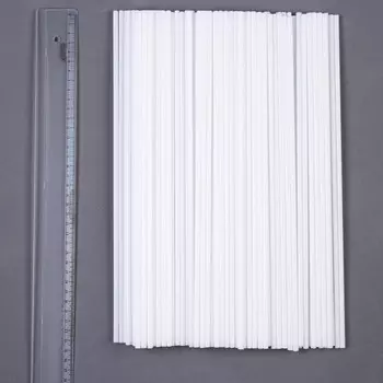 Палочки для шаров, d=5 мм, цвет белый, 100 шт.