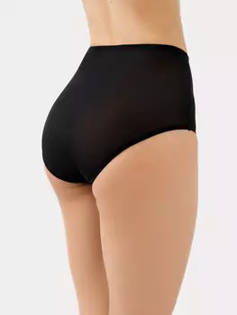 Трусики женские с высокой талией утягивающие в черном цвете