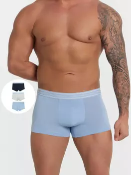 Трусы боксеры мужские в наборе, 3 шт