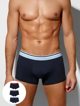Трусы боксеры мужские в наборе, 3 шт