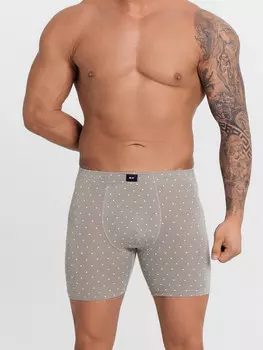 Трусы боксеры мужские зеленые с принтом