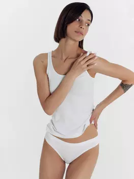 Трусы бразилиана женские белые