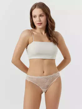 Трусы бразилиана женские белые кружевные