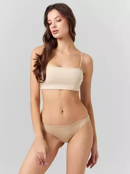 Трусы бразилиана женские бежевые