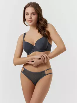 Трусы бразилиана женские серые