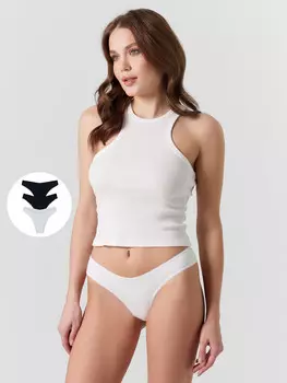 Трусы бразилиана женские в наборе, 3 шт