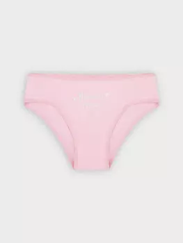 Трусы для девочек розовые с надписью