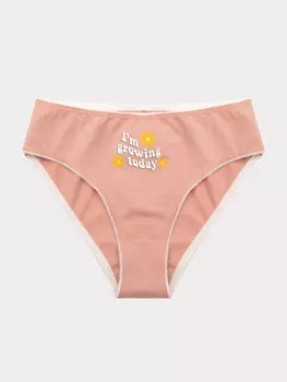 Трусы для девочек розовые с печатью
