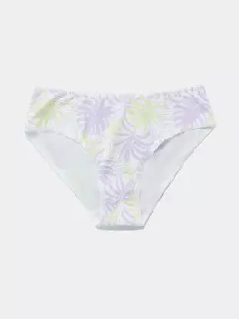 Трусы для девочек слипы белые с принтом