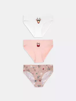 Трусы для девочек слипы мультипак (3 шт.)