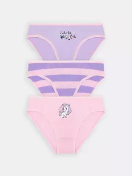 Трусы для девочек слипы мультипак (3 шт.)