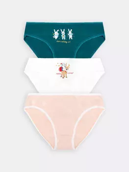 Трусы для девочек слипы мультипак (3 шт.)