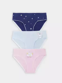 Трусы для девочек слипы мультипак (3 шт.)