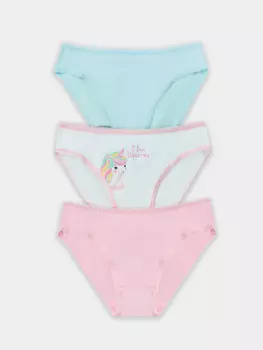 Трусы для девочек в наборе, 3 шт