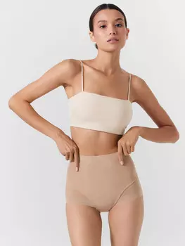 Трусы корсетные в телесно-бежевом цвете