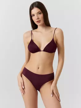 Трусы купальные женские бордовые