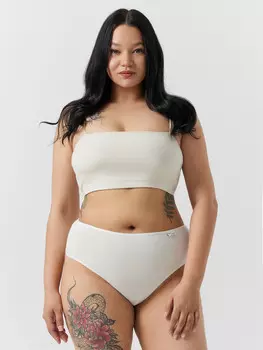 Трусы макси женские белые