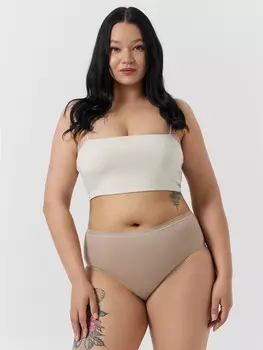 Трусы макси женские бежевые