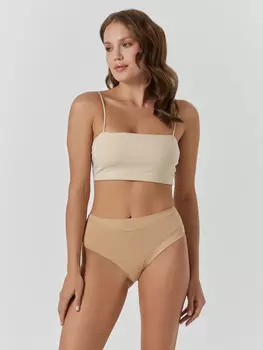 Трусы макси женские бежевые