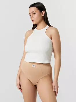 Трусы макси женские бежевые