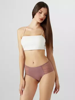 Трусы макси женские коричневые