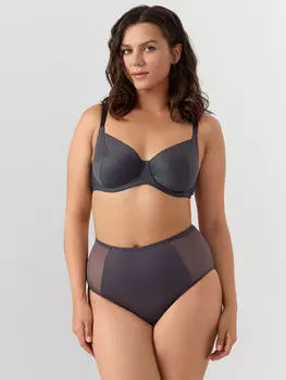 Трусы макси женские серые