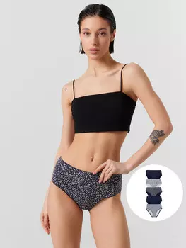 Трусы макси женские в наборе, 5 шт