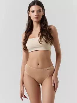 Трусы макси женский бежевые