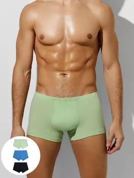 Трусы боксеры мужские в наборе, 3 шт