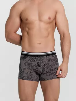 Трусы мужские боксеры серые с тату