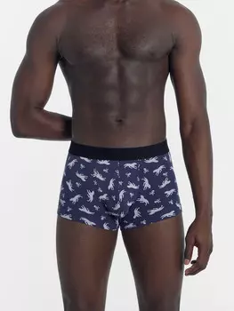 Трусы мужские боксеры синие с волками