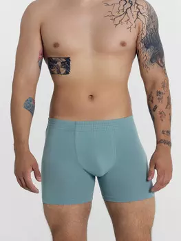 Трусы мужские боксеры в синем оттенке