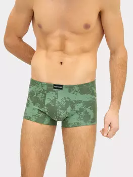 Трусы мужские боксеры в зеленом цвете с принтом