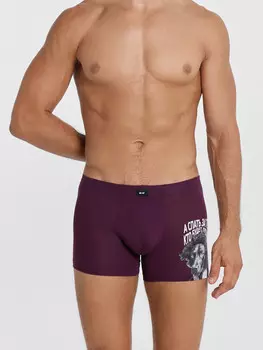 Трусы мужские фиолетовые с печатью